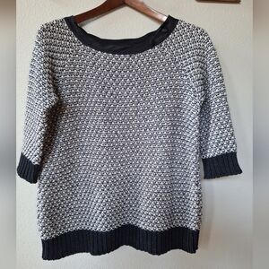 Baroni Made in Italy Womens Wool Blend 3/4 Length Sleeve Knit Sweater Size M